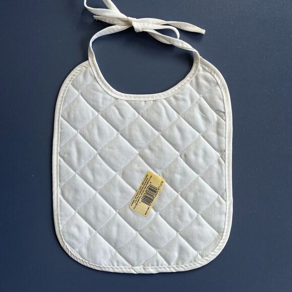 Vintage Bucilla Quilted Bibs Christmas Stamped Cross Stitch Set/6 Santa Reindeer - Picture 6 of 8